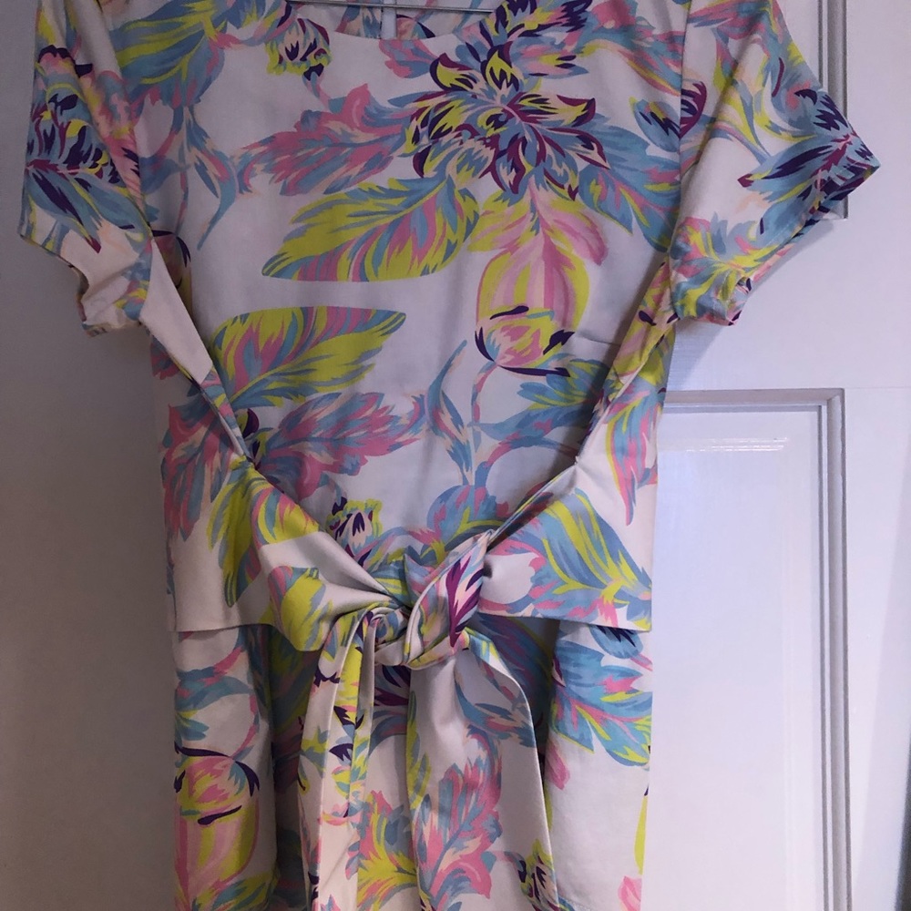 Abbey Glass, tie-wrap top and maxi skirt, small, covered buttons, skirt lined - Picture 2 of 13